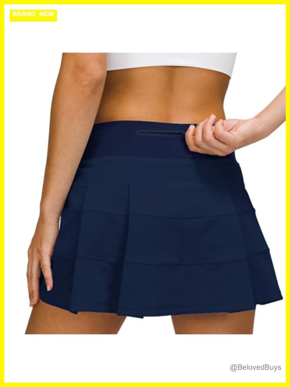 MCEDAR Pleated Athletic Skort with Built-in Shorts & Pockets
